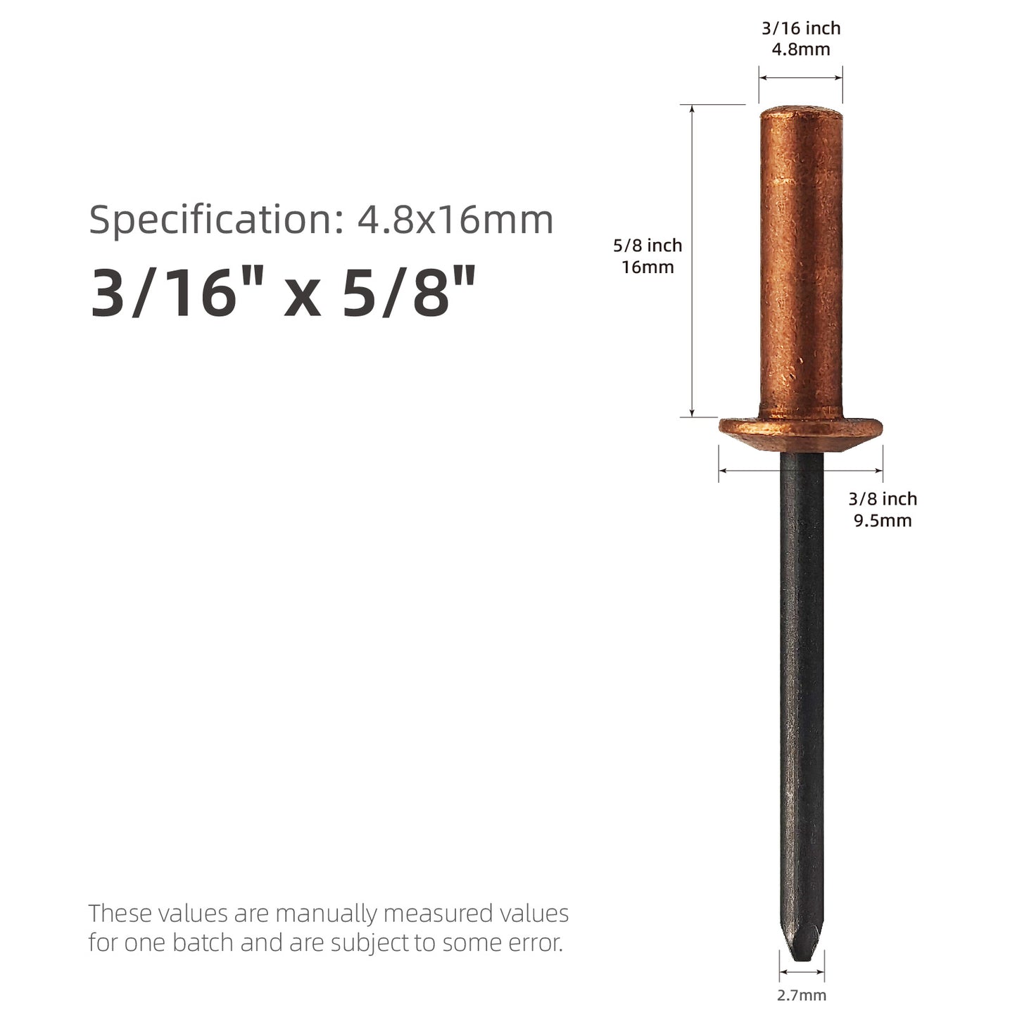 Closed End Dome-Head Blind Rivets, Sealed Blind Rivets