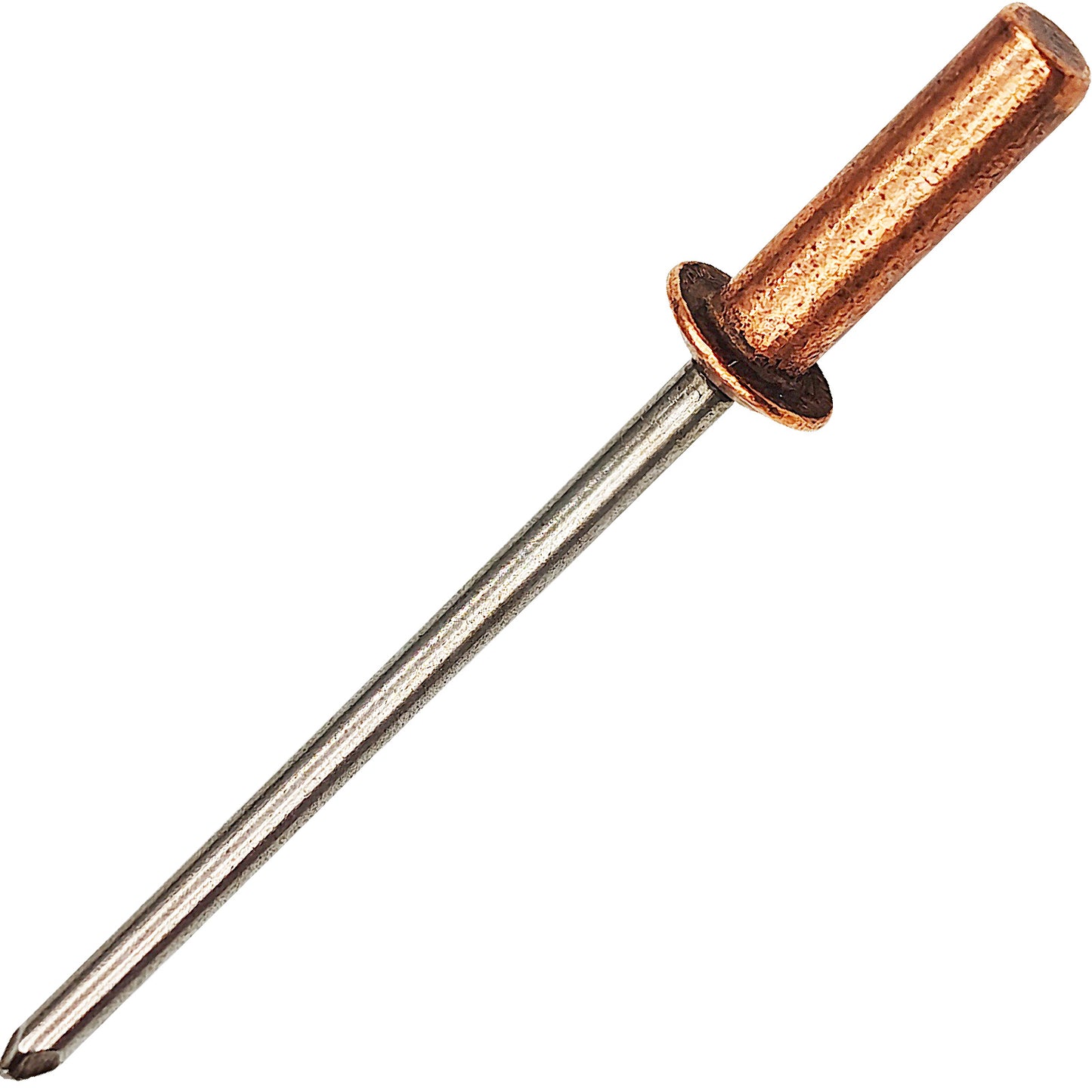 Closed End Rivets 1/8" (3.2mm) Diameter,Copper Dome Head with Stainless Steel Mandrel