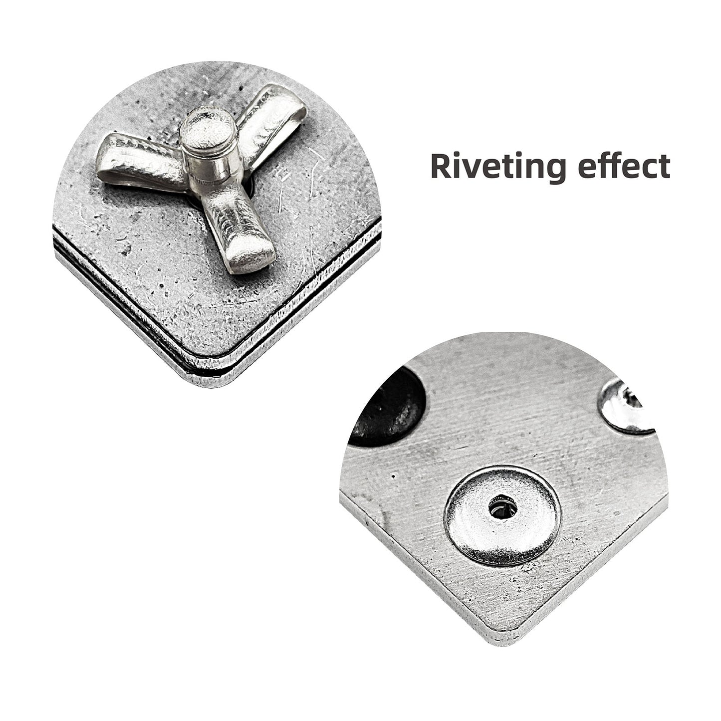 Tri-Fold Large Head Aluminum Blind Rivets, Large Flange Exploding Assortment Bulb Style Pop Rivets for Automotive, Soft or Plastic Materials